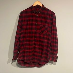 Zanerobe Mens Medium - plaid flannel button up shirt